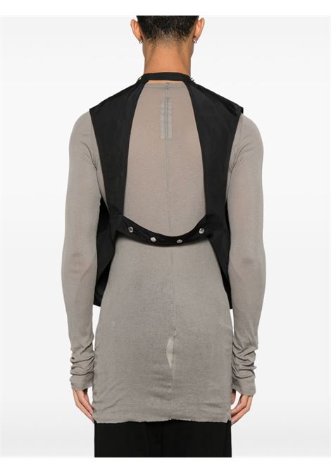 Black cargo vest Rick owens - men RICK OWENS | RU01E5767FT09